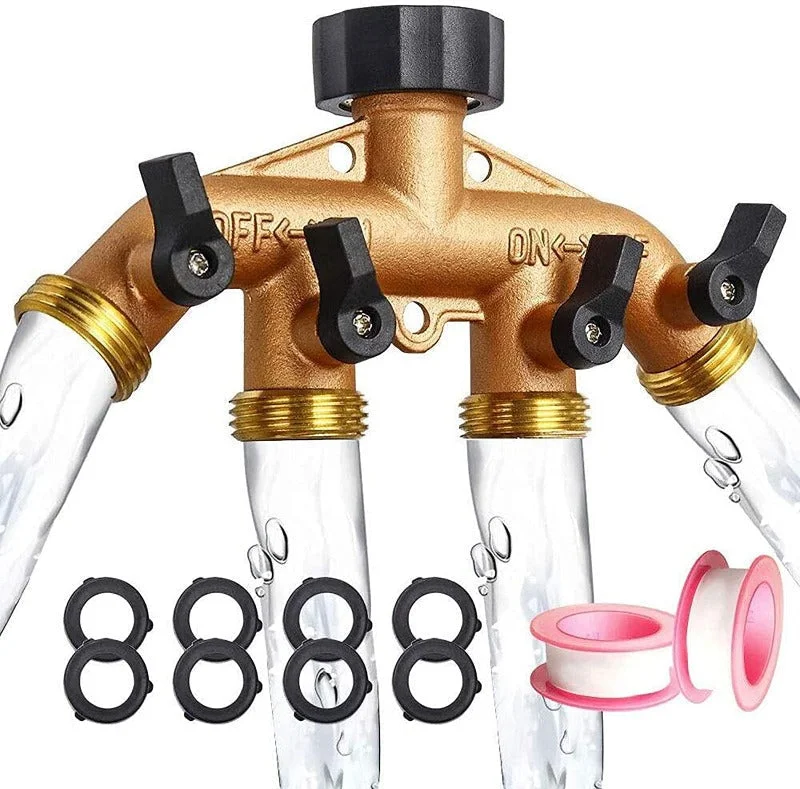 Brass Garden Hose Splitter