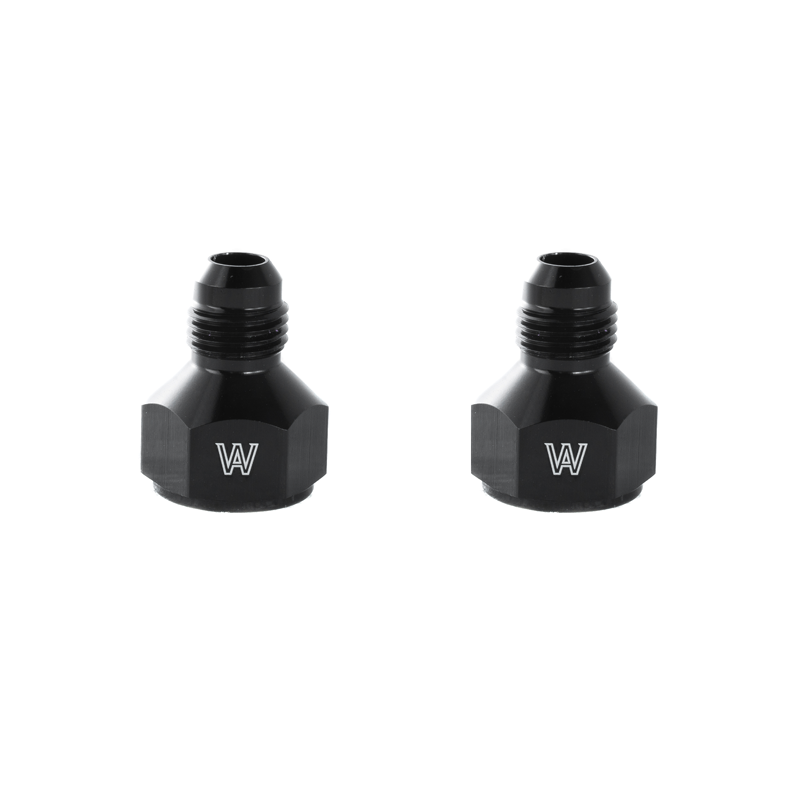 Alloyworks 2Pcs 8AN Female to 6AN Male Flare Reducer Hose Fitting Adapter