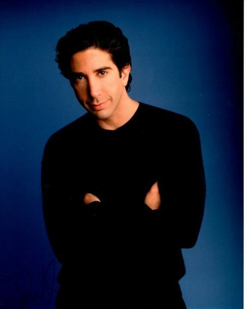 David schwimmer signed autographed friends ross gellar Photo Poster painting