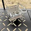 Stainless Steel Mini Folding Stove Portable Mini Wood Stove Outdoor Camping Gear