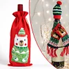 5D DIY Special Shaped Drill Diamond Painting Christmas Bear Wine Bottle Bags Covers Kits