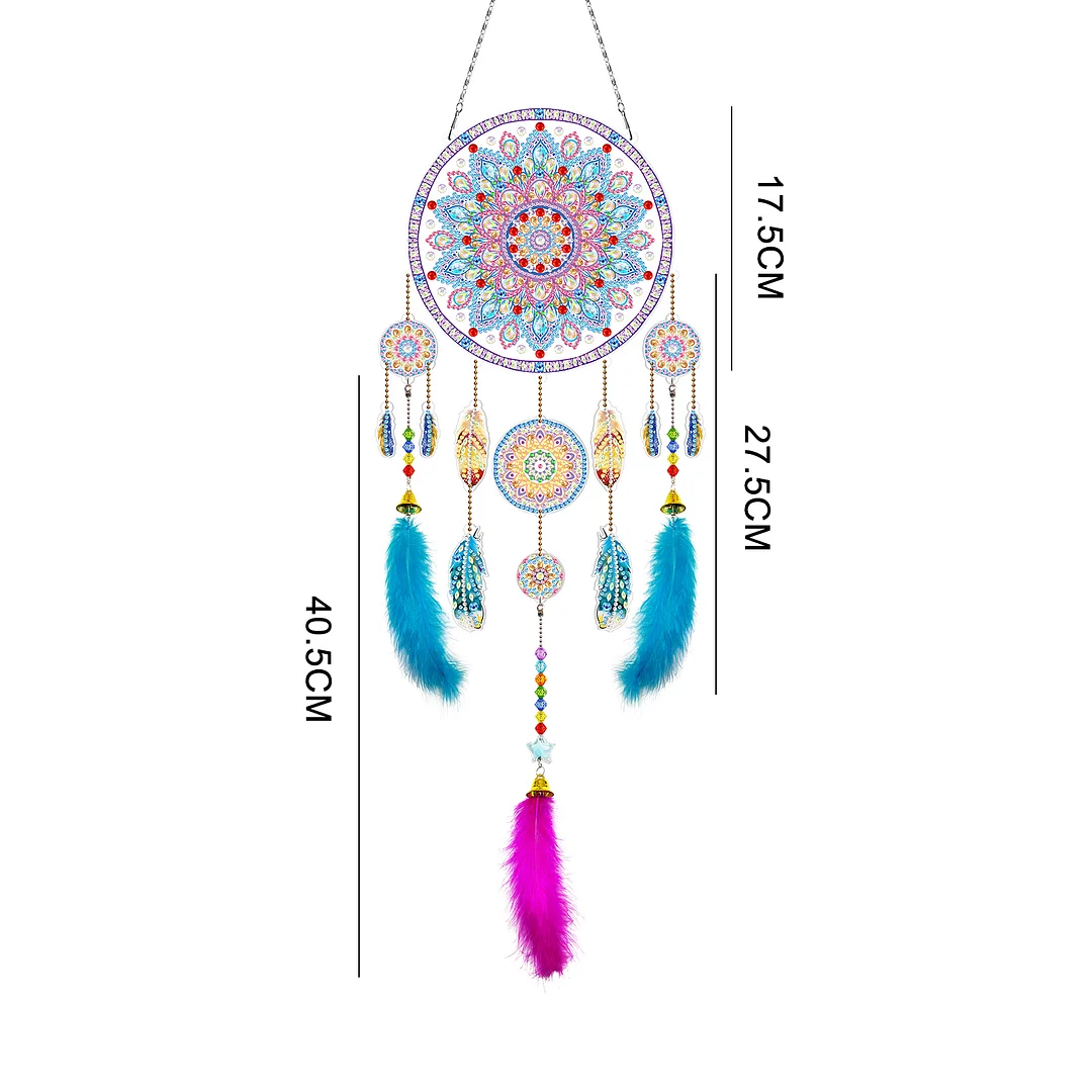 DIY Diamond Painting Dream Catcher Wind Chime