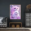 Diamond Painting-DIY Full Round Drill Lovely Pink Fox
