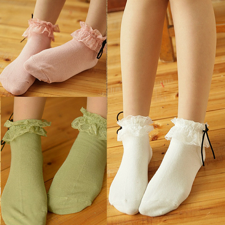 3 Colors Mori Girl Kawaii Princess Socks SP165645