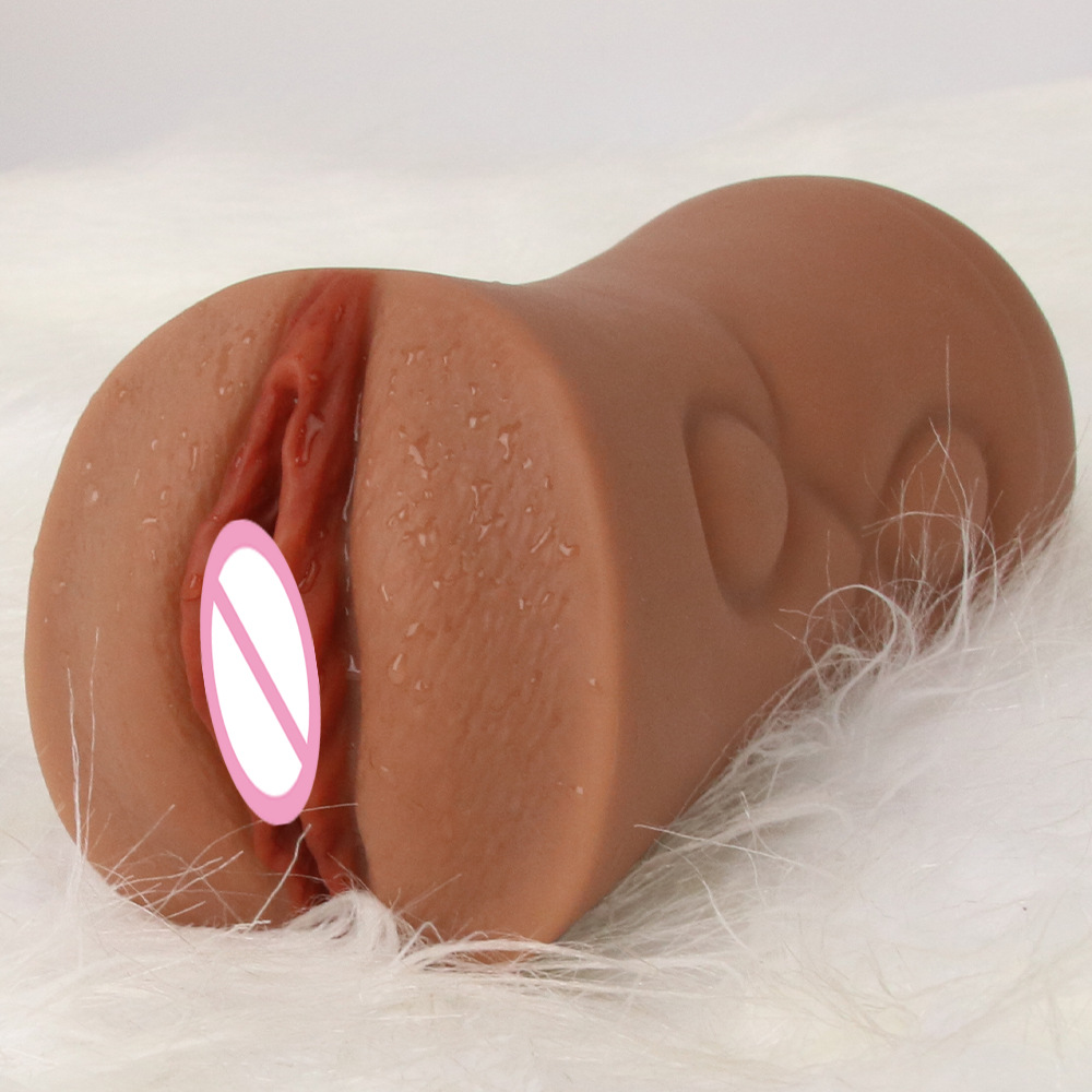 Vagina Anal Sex Inverted Model Double-channel Masturbation Cup