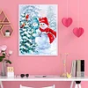 Diamond Painting -DIY Full Square Drill Snowman And Bird