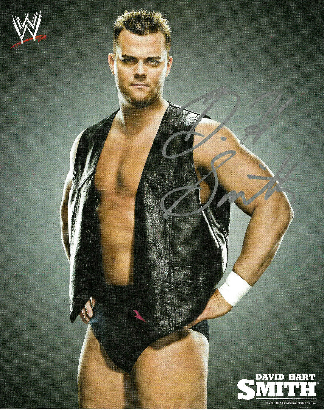 WWE DH SMITH HAND SIGNED AUTOGRAPHED 8X10 PROMO Photo Poster painting WITH PIC PROOF COA