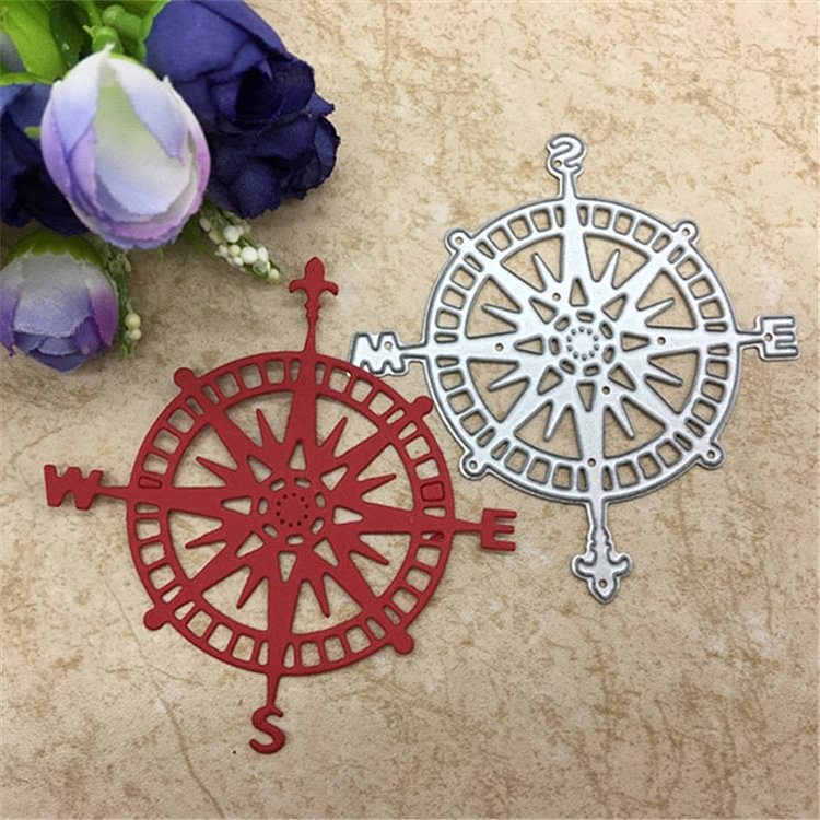 Compass Shapes Metal Cutting Dies Stencil Scrapbooking Photo Album Card Paper Embossing Craft DIY