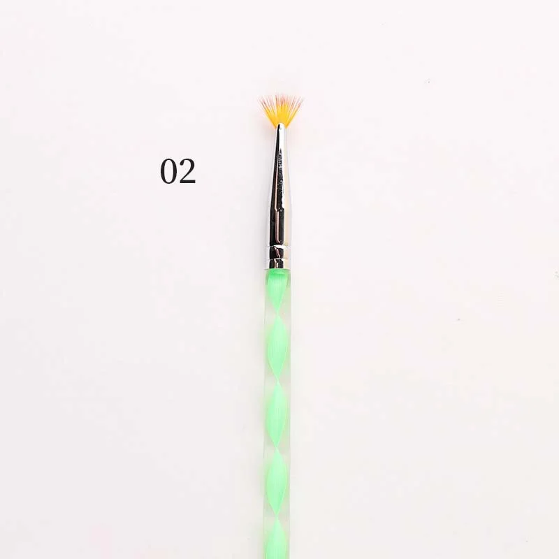 Nail UV Gel Brush Liner Pen Crystal Handle Manicure Nail Art Acrylic UV Gel Polish Design Dot Pen Extension Painting Brush Tools-Nail Inspo