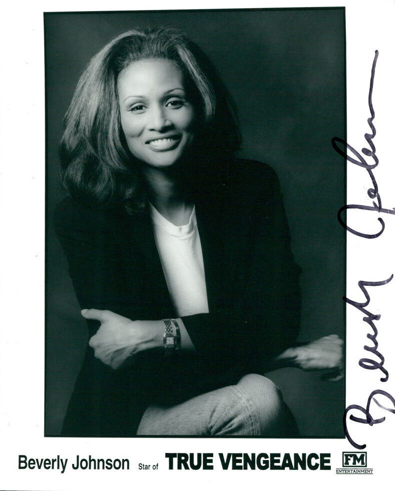 Beverly Johnson signed 8x10 Photo Poster painting COA