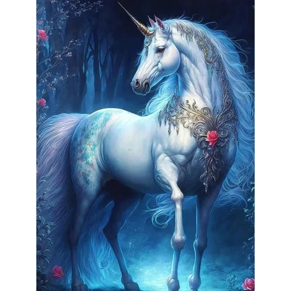 Full Round Diamond Painting - Unicorn(Canvas|30*40cm)