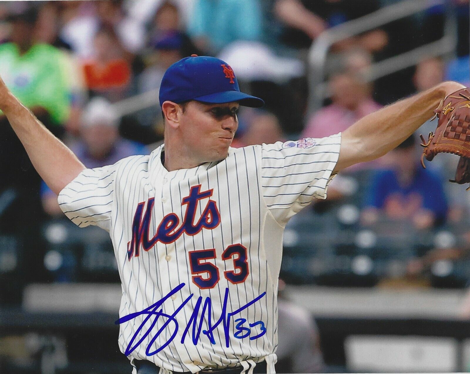 Autographed JEREMY HEFNER New York Mets 8x10 Photo Poster painting- COA