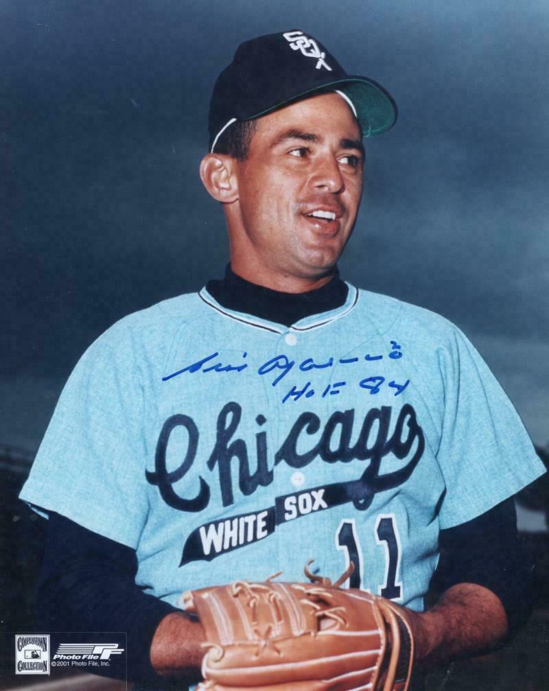 Luis Aparicio Autographed Signed 8x10 Photo Poster painting ( HOF White Sox ) REPRINT