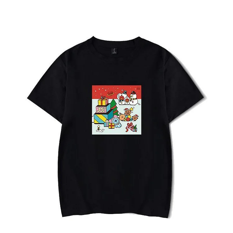 BT21 Cute Christmas Print T-Shirt