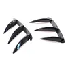 1 Pair Car Rear Bumper Canards for Benz W176 A200 A250 A260 A45 (Glossy Black)