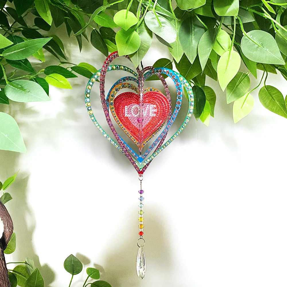 2D Flat DIY Diamond Art Sun Catcher Hanging Diamond Art Kits Diamond Art Pendant