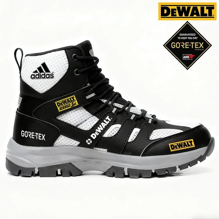 Wodoodporne i oddychające męskie buty robocze i trekkingowe marki DEWALT&reg; i adidas&reg;