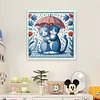 Blue And White Porcelain-Cat-11CT Stamped Cross Stitch 40*40cm/15.75*15.75in