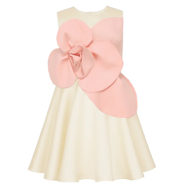 Kid 3D Flowers Sleeveless Dress(Shipped on Sep 28th)