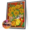 Diamond Painting-DIY Crystal Rhinestone Pumpkin Flora