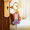 6pcs/set Cross Diamond Painting Keychain DIY Diamond Mosaic Kit Bag Pendant 