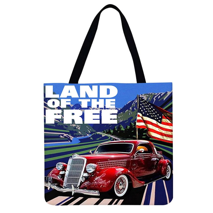 American Independence Day - Linen Tote Bag