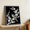 DIY Pearl Painting Magpie with Frame for Home Wall Decor(30x40cm)
