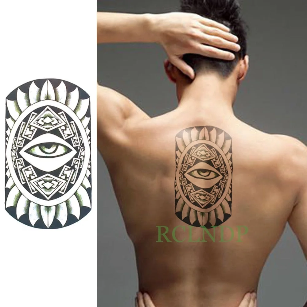 Waterproof Temporary Tattoo Sticker cool eagle wing angel Fake Tatto Flash Tatoo Lucifer Abdomen Arm tatouage for Girl Woman Man