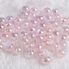 Gloss Flashing Colors Acrylic Round Beads DIY Accessories