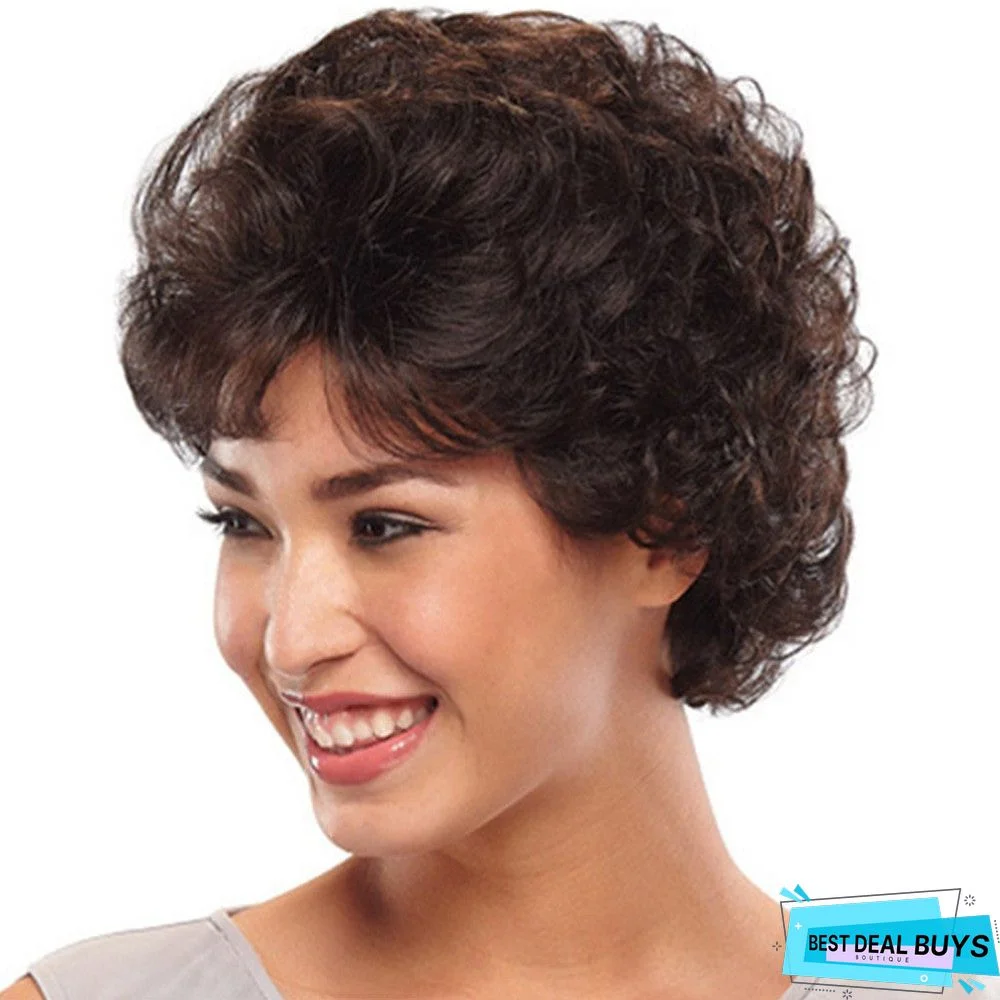 Wig Explosion Wig Fashion Women's Short Curly Hair Chemical Fiber Headgear
