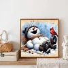 (40*40cm)Snowman - Full Round Drill Diamond Painting