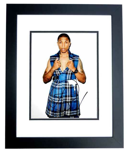 Pharrell Williams Signed Autographed N.E.R.D Singer Producer 8x10 Photo Poster painting FRAMED