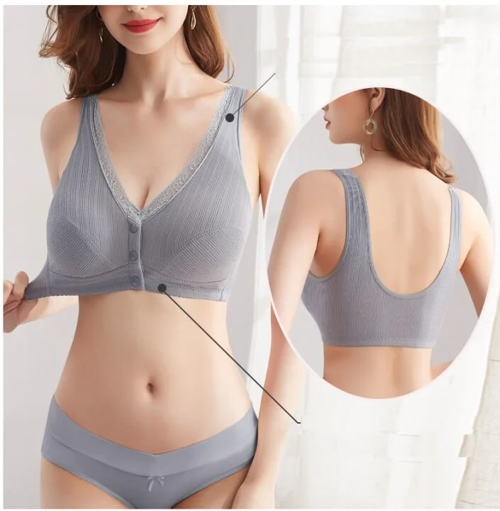 Plus Size Bra Women Underwear Wire Free Comfort Soft Thin