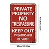 Warning - Vintage Metal Signs(12*16Inch) - Warning