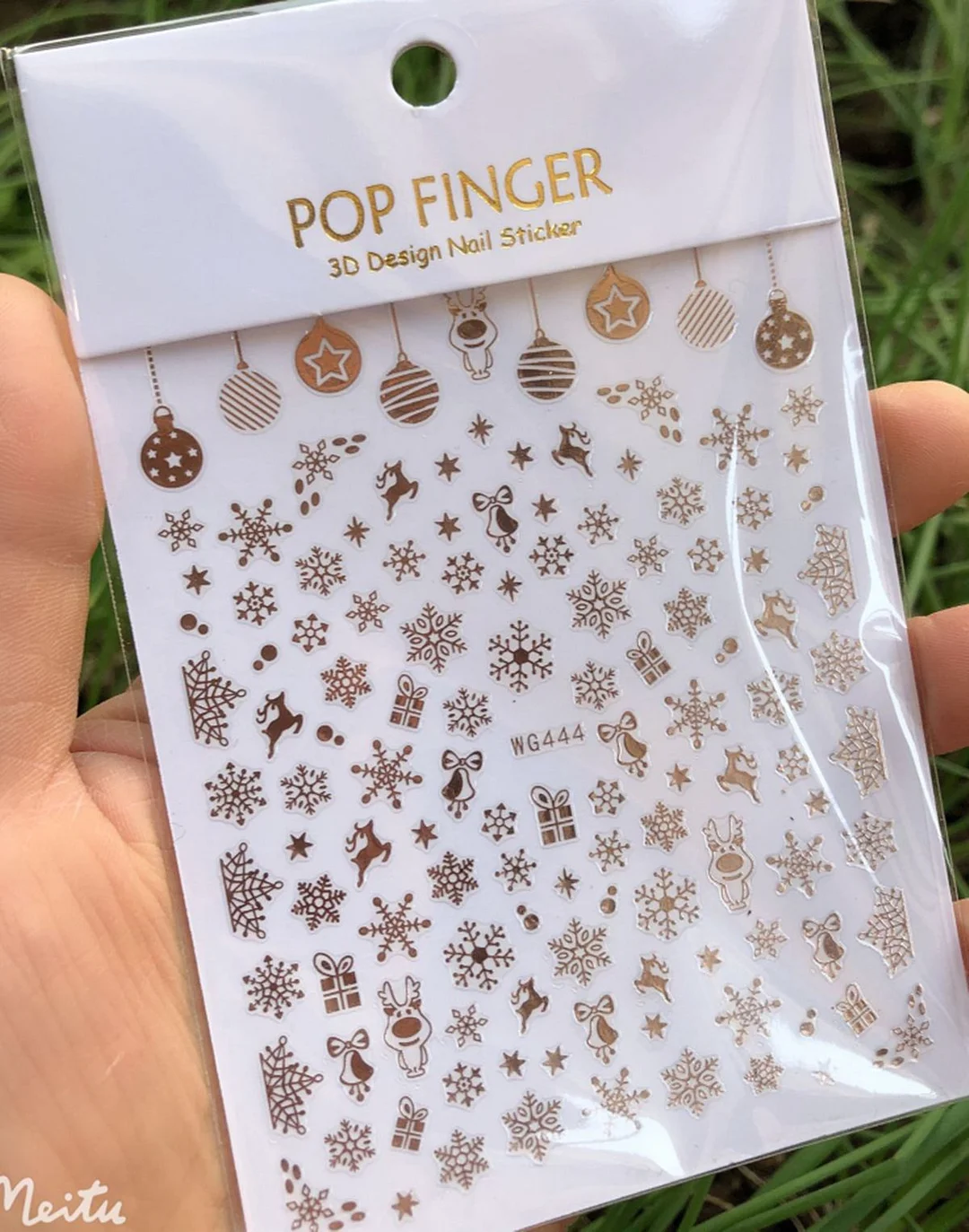 1Pcs Iridescent Silver Laser Snowflakes 3D Nail Stickers Leaves Flowers Summer Self Adhesive Transfer Sliders For Manicures Tips-Nail Inspo