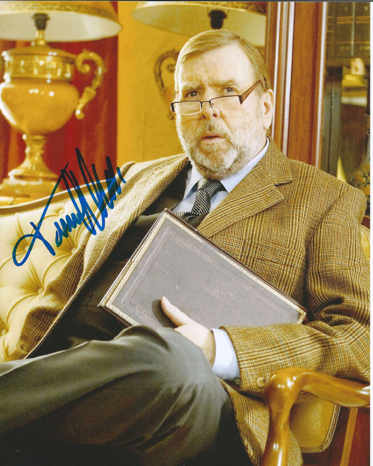 TIMOTHY SPALL SIGNED AUTHENTIC HARRY POTTER 8X10 Photo Poster painting w/COA PROOF MR. TURNER