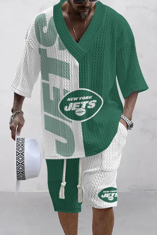 New York Jets Limited Edition Top And Shorts Two-Piece Suits