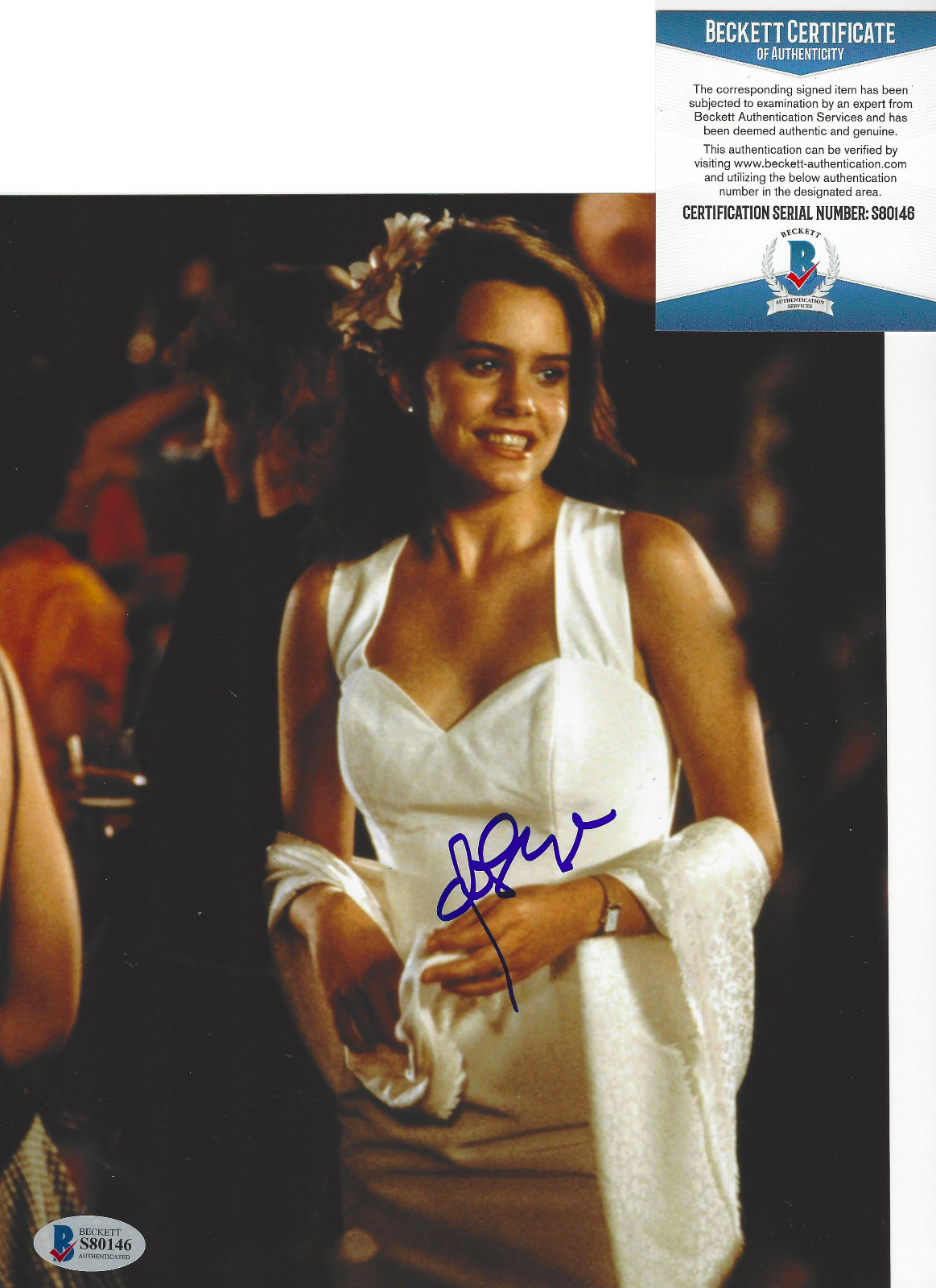 IONE SKYE SIGNED SAY ANYTHING... 8x10 Photo Poster painting SEXY ACTRESS PROOF BECKETT C BAS COA