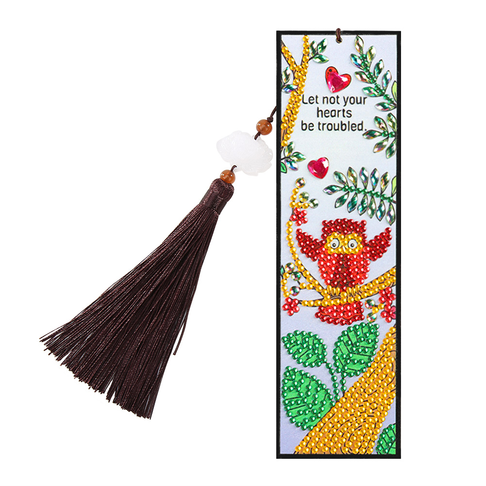 

Heart Bird DIY Crative Diamond Tassel Bookmark, 501 Original
