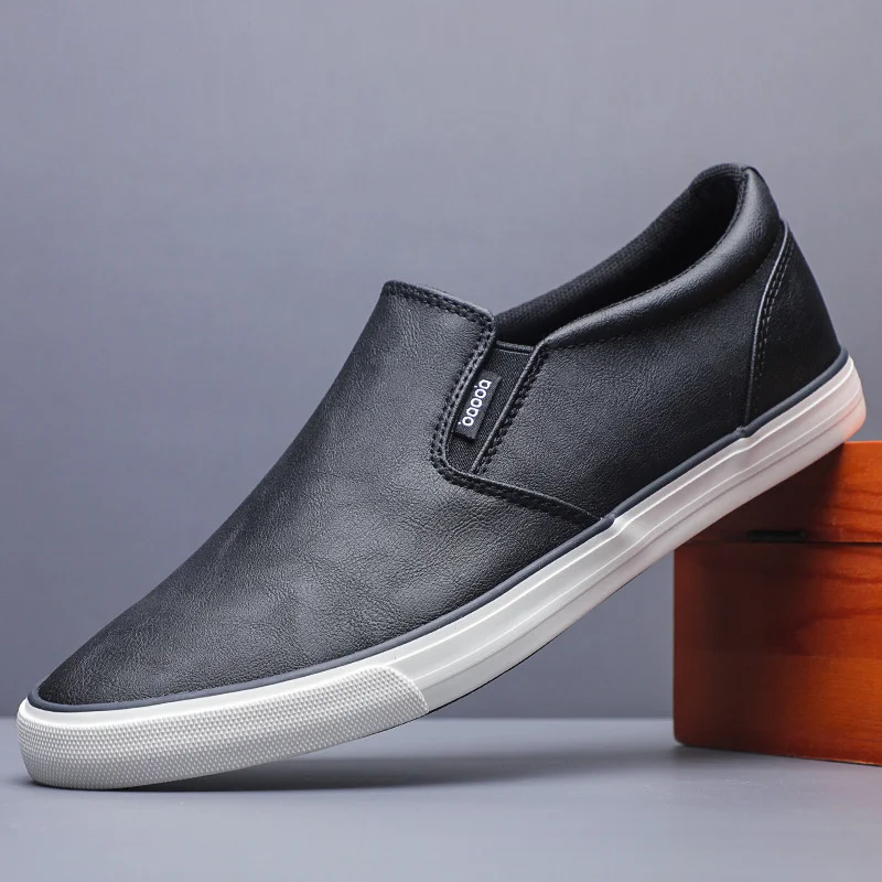 Yyvonne BM-021 Men's Shoes Autumn New Men's Hanbike Pedal Shoes Casual Leather Shoes