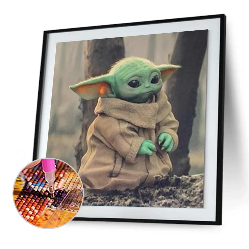 Diamond Painting - Full Round Drill - Yoda(30*30cm)
