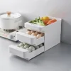 Home Kitchen Refrigerator 3 Layers Drawer Eggs Vegetable Storage Organizing Box