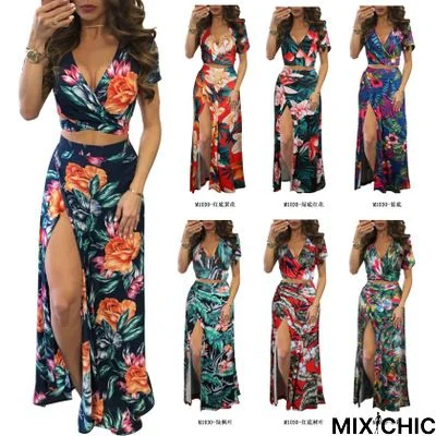 Classic Floral Hot Sale Two-Piece Dress