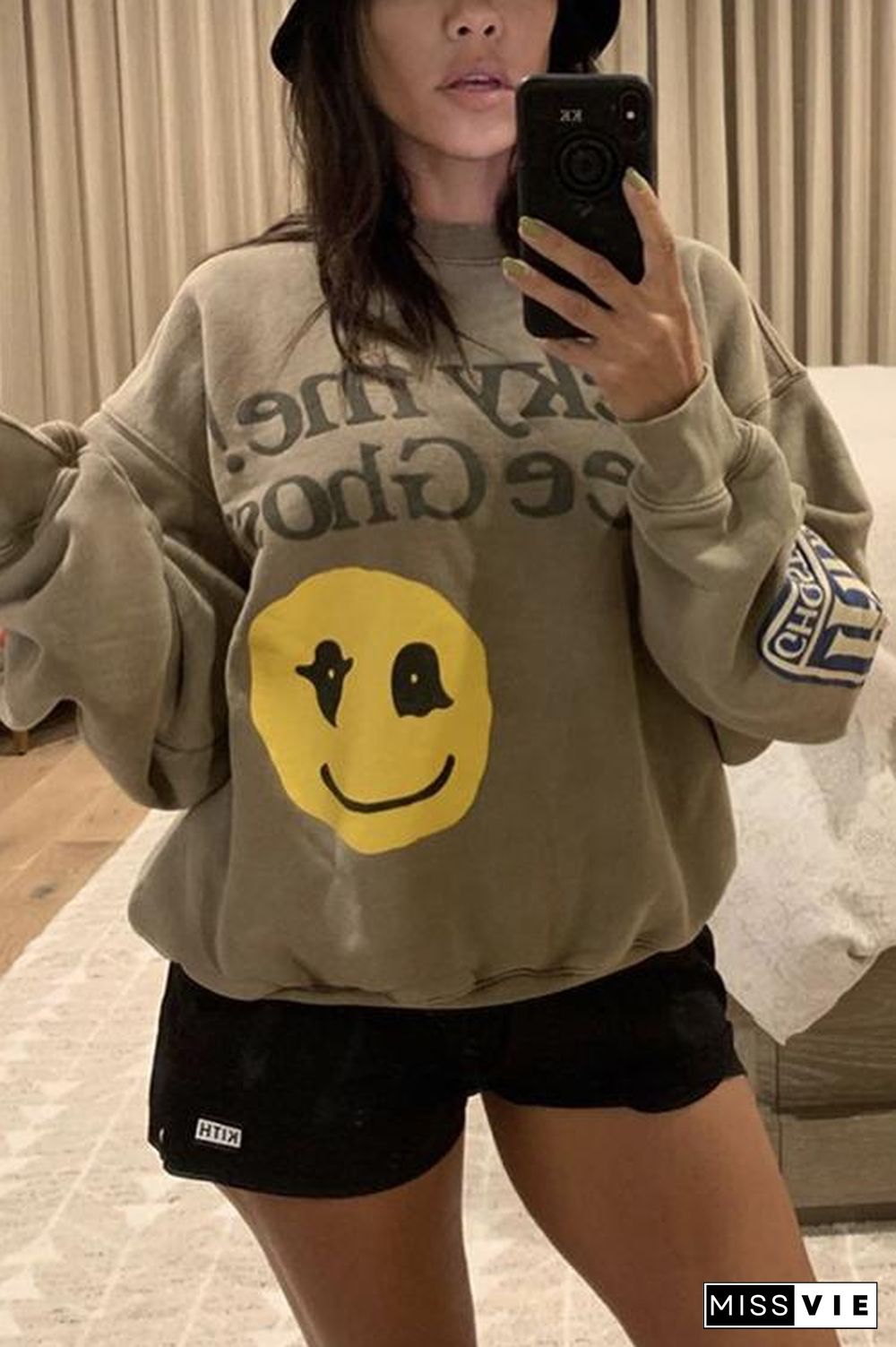 Scrawl Print Lovers Hoodie