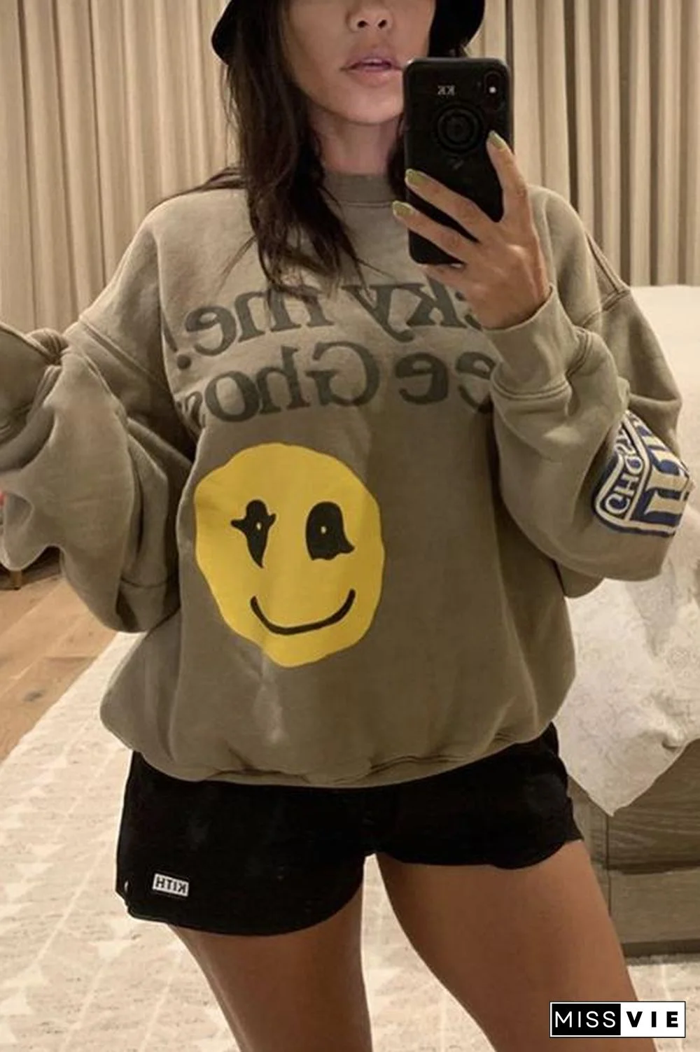 Scrawl Print Lovers Hoodie