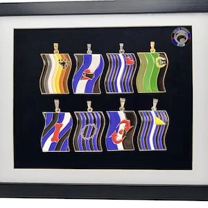 pornhint Pornhint Kink and Fetish Flag Enamel Pendants | Choose Your Flag | Kink and Fetish