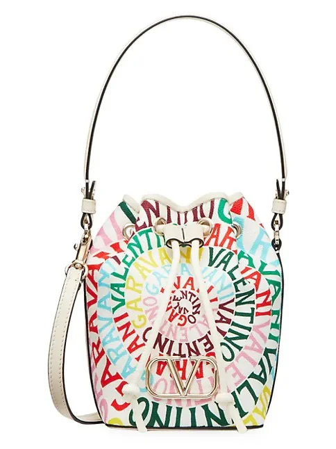 Valentino Garavani Mini Bucket Bag in Canvas