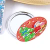 DIY Double Sided Special Shape Diamond Painting Compact Mirror Kit (Santa )
