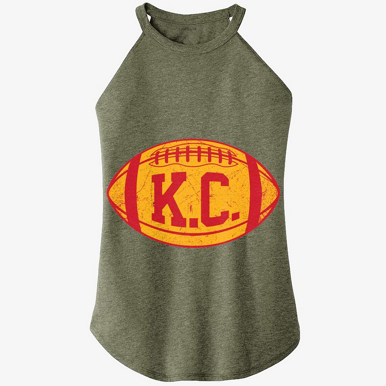 KC Retro Football, Kansas City Chiefs Rocker Tank Top