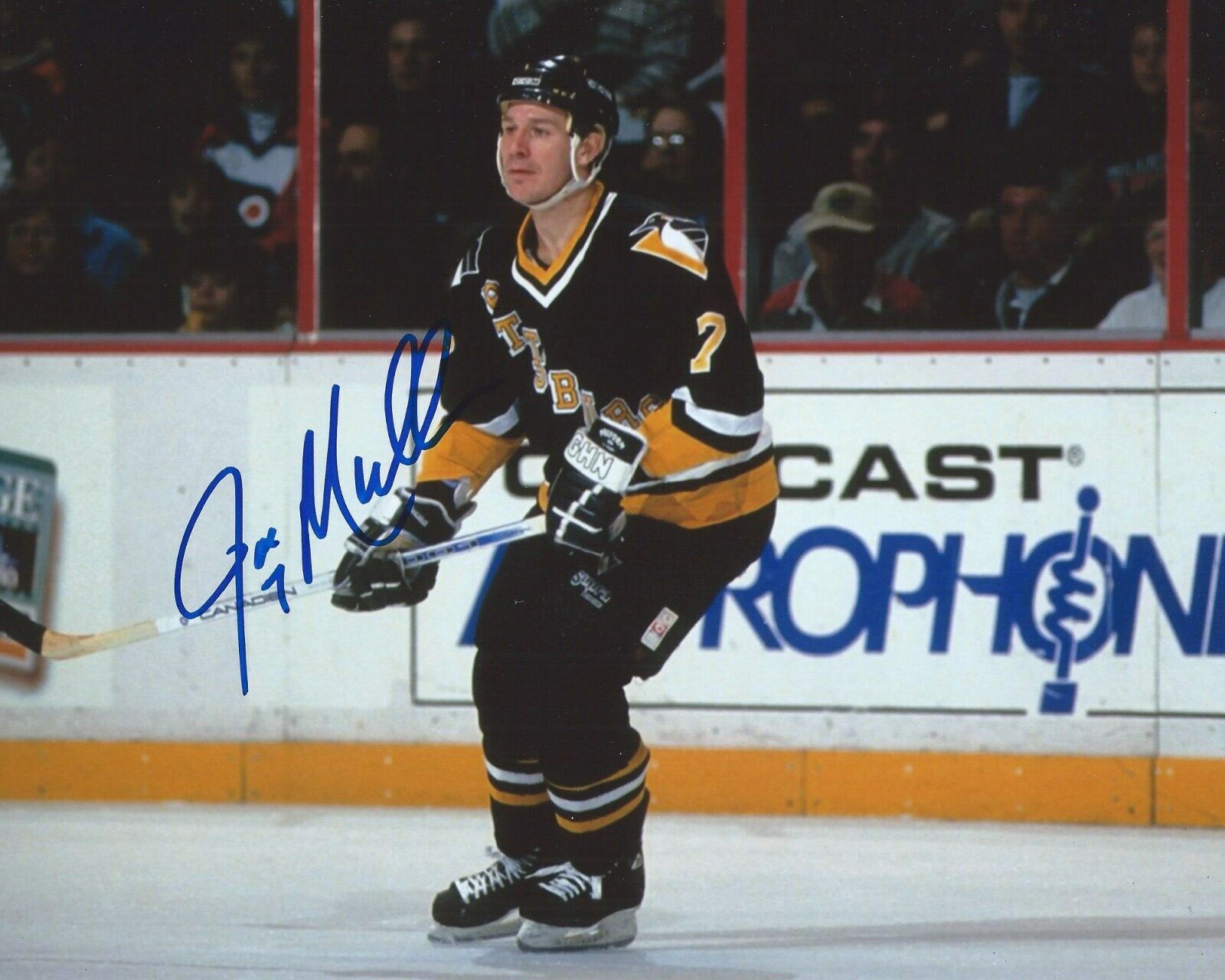 Joe Mullen Signed 8x10 Photo Poster painting Pittsburgh Penguins Autographed COA